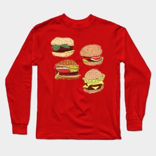 Burger-Enormous Long Sleeve T-Shirt